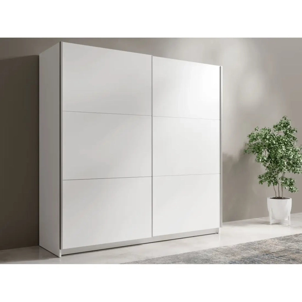 Armadio bianco 2 porte scorrevoli 150 cm - Collezione ARSALA