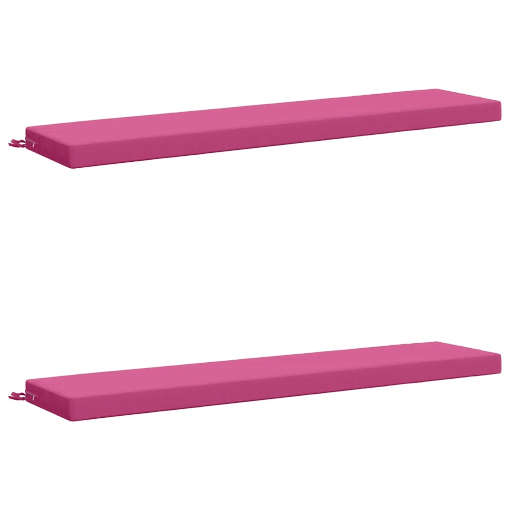 Cuscini per Panchina a 2 Pezzi SOEST 2 pz 100% Poliestere Rosa 950057
