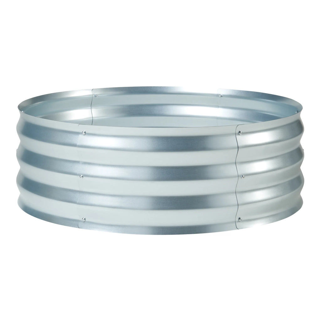 Fioriera rialzata acciaio zincato 92 x 31 cm argento 03_0009508