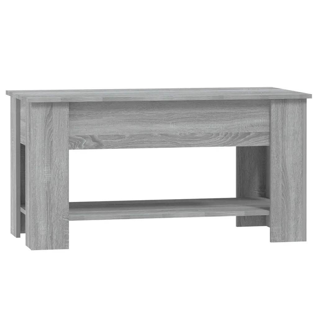 Tavolino da Salotto Grigio Sonoma 101x49x52cm Legno Multistrato 819273