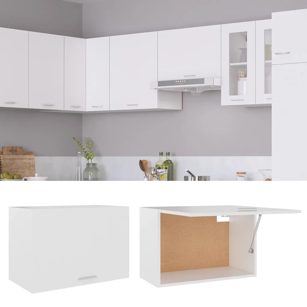 Mobile Pensile “Lyon” Bianco 60x31x40 cm in Legno Multistrato 802513