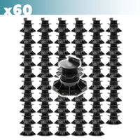 Set 60 supporti per pavimenti galleggianti, altezza regolabile 60-128mm Max 2700 kg, Pavimenti Decking