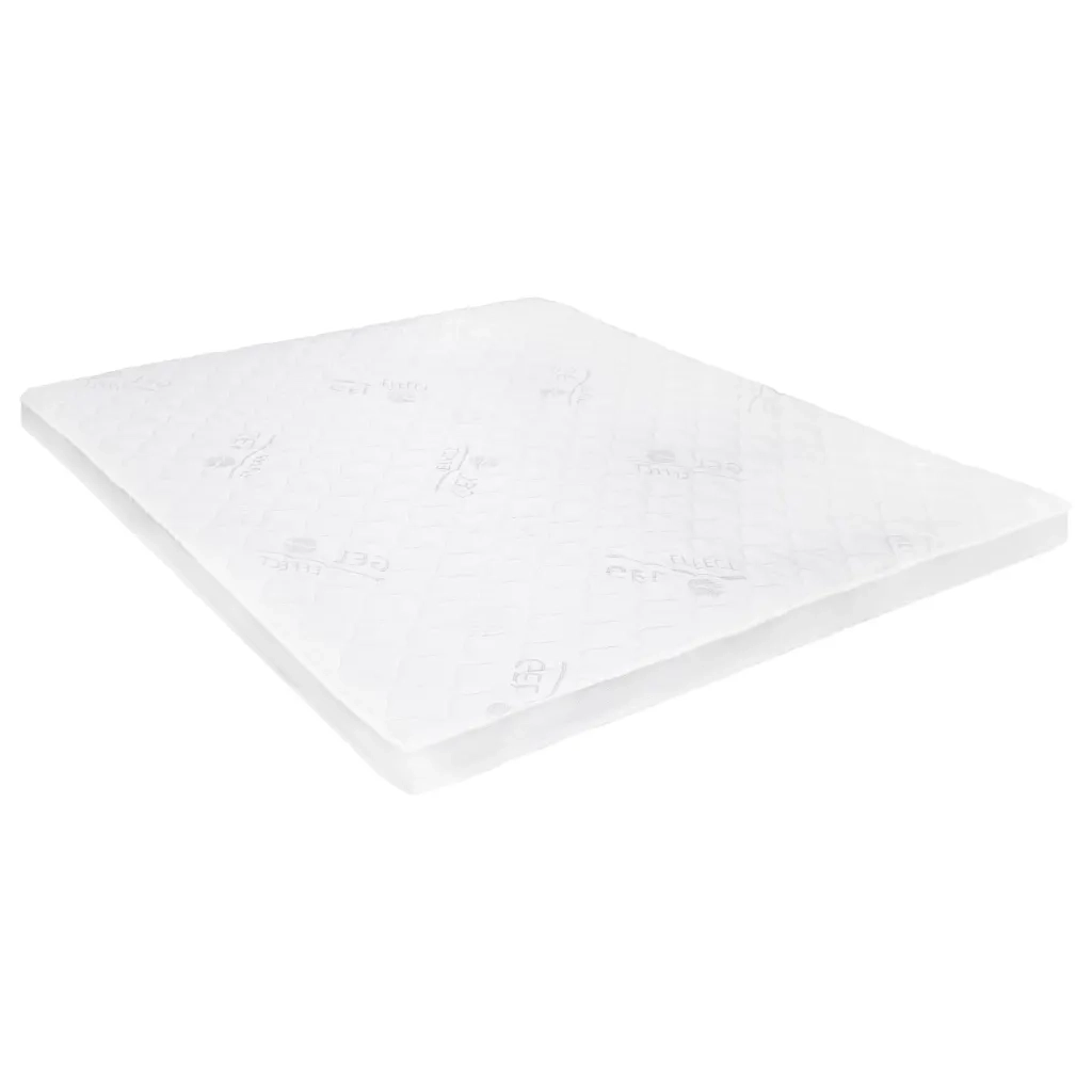 Coprimaterasso-Fodera per Materasso 160x200 cm in Schiuma di Gel 7 cm