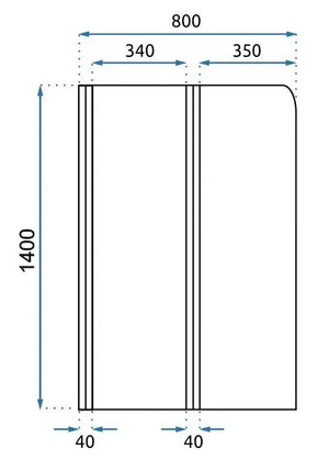 Schermo Vasca Pieghevole Rea Agat-2 80 Brush Copper