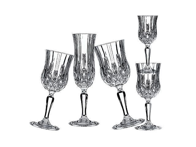 Set 6 Bicchieri Calici Acqua da Tavola in vetro Cristallo Rcr Opera