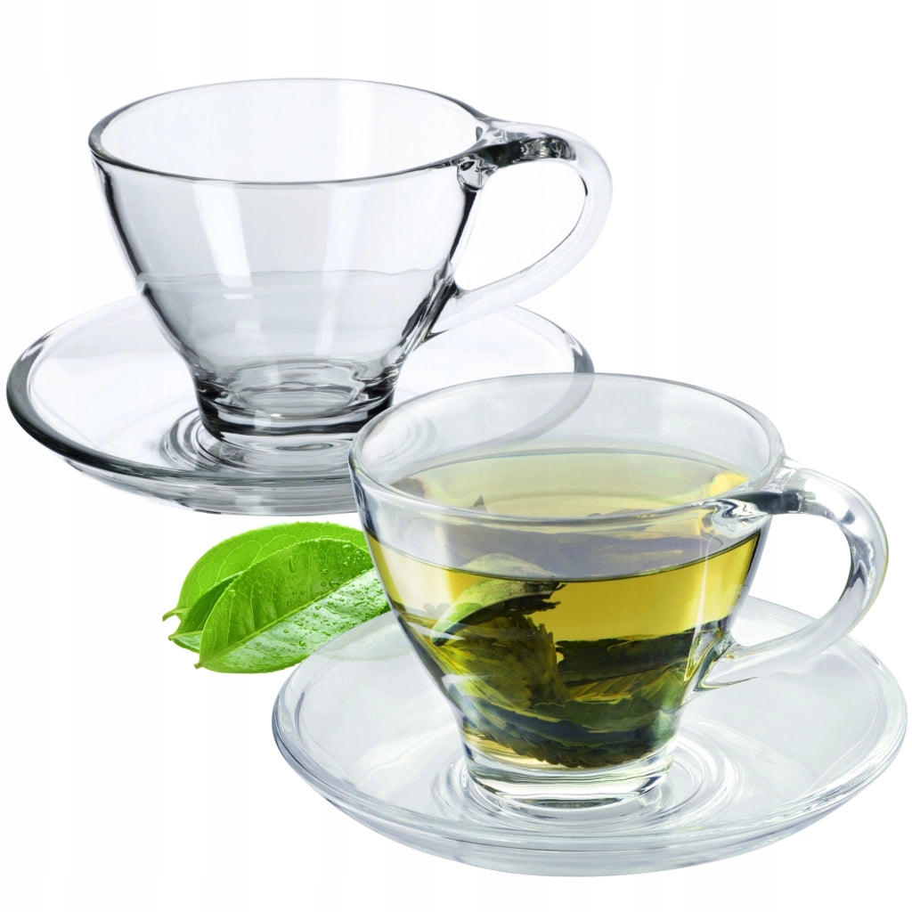 Set di 2 tazze e piattini da caffè/tè KADAX da 200 ml.