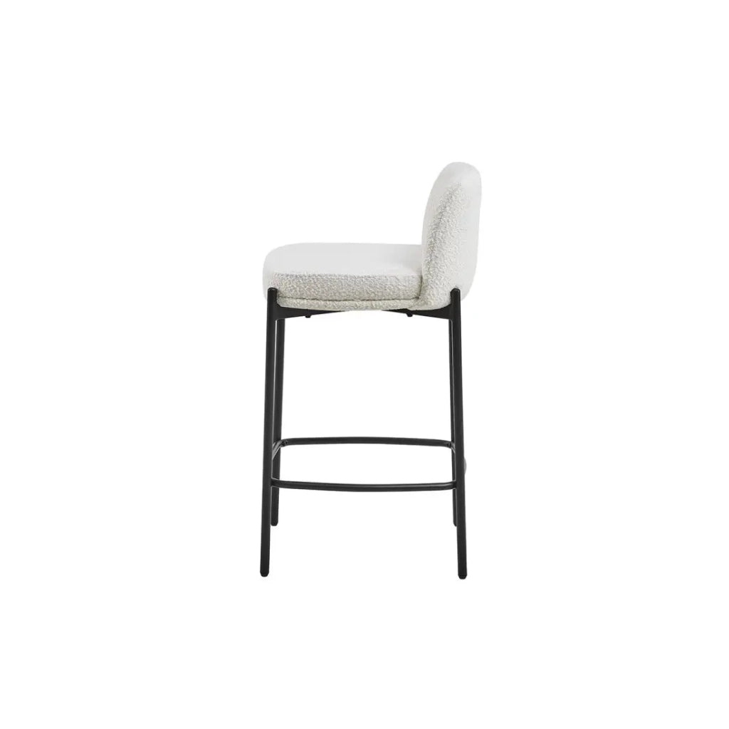 Sedia da banco ELISE – Bianca – H91 x L44 x P42 cm