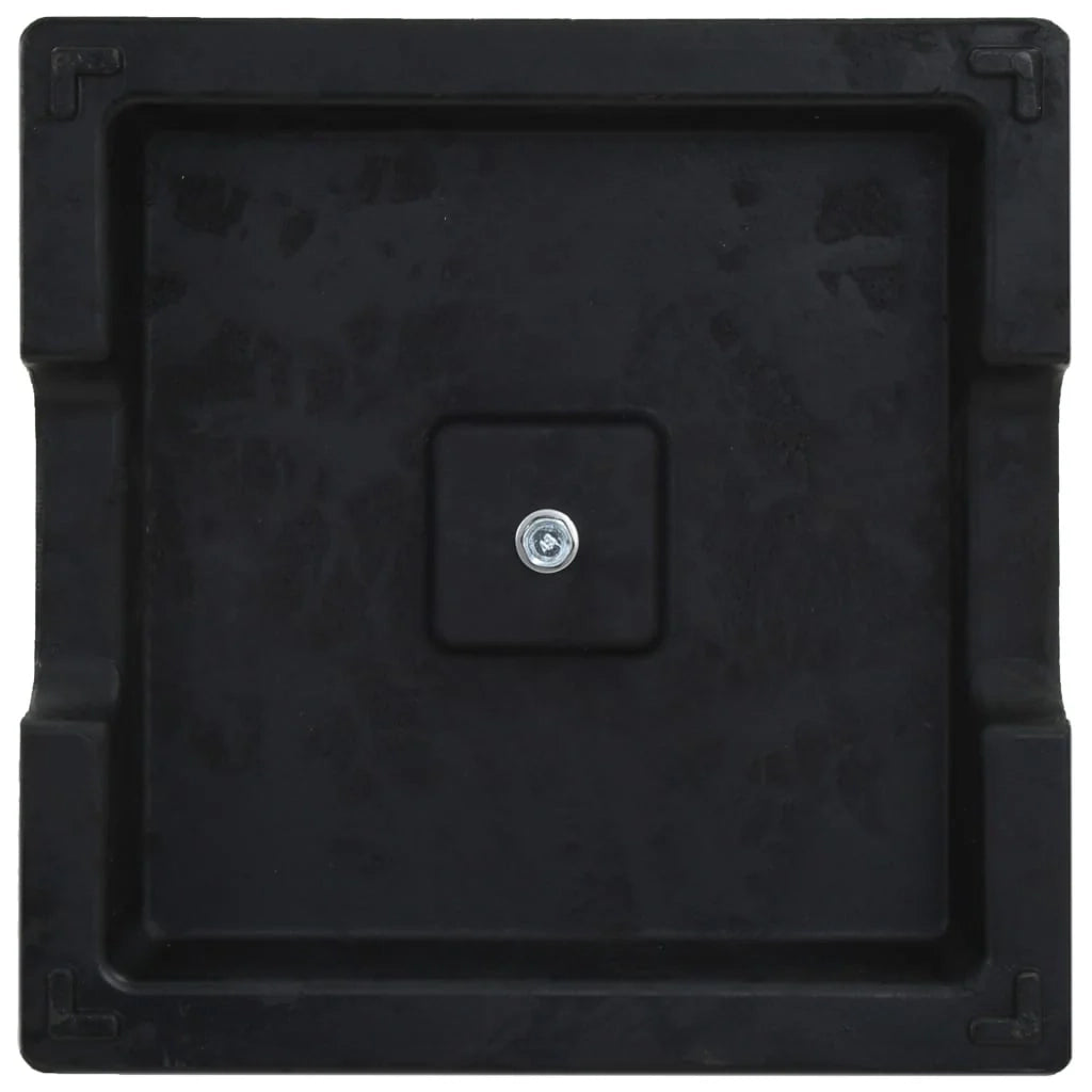 Base per ombrellone quadrata in resina diametro 38 e 48 mm nera 8 kg 2202075