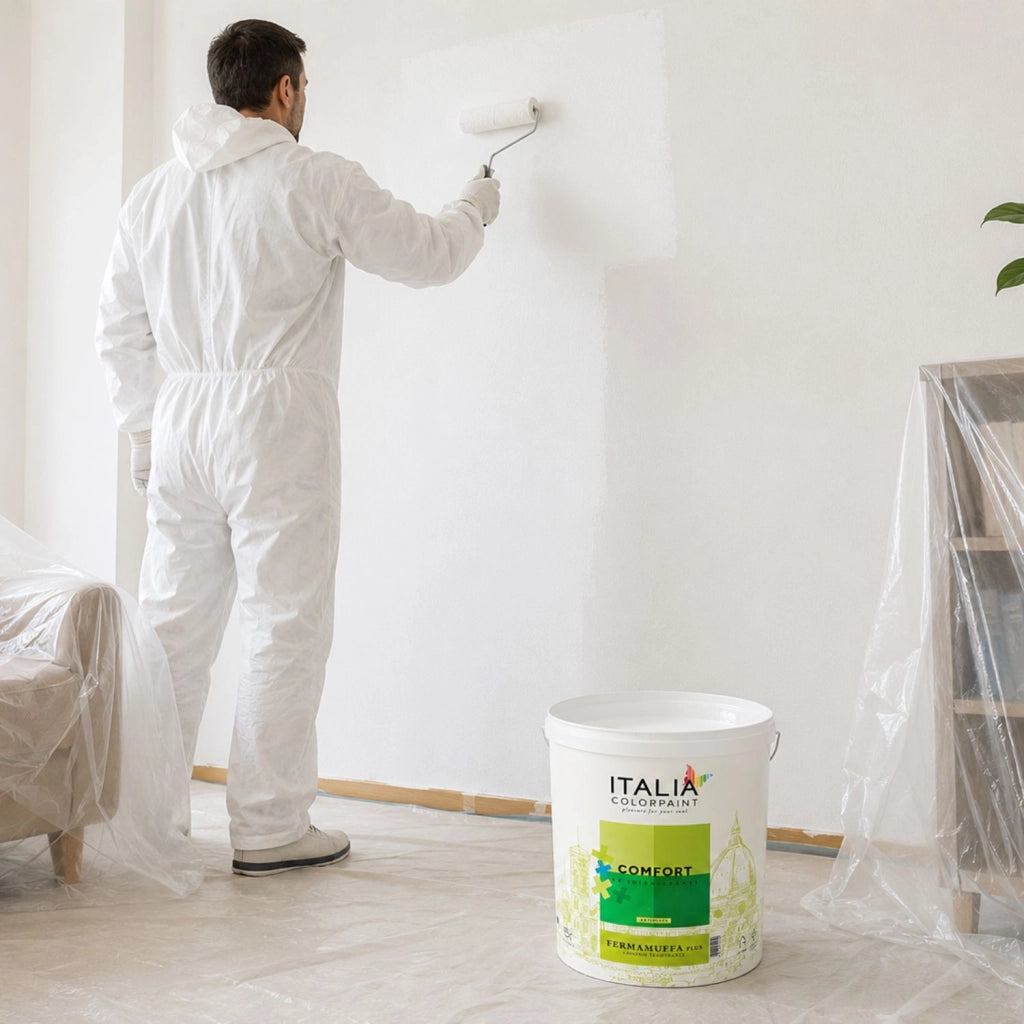 Idropittura antimuffa lavabile fermamuffa plus traspirante bianco litri 13