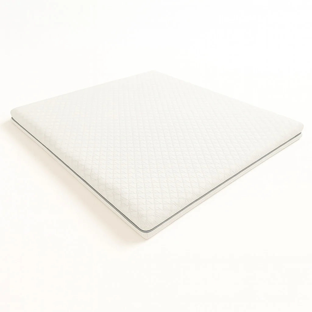 Topper 140x200 in Memory Foam a 9 Zone Differenziate | Alto 7 cm | Rivestimento Sfoderabile in Tessuto Pure Anallergico | Made in Italy