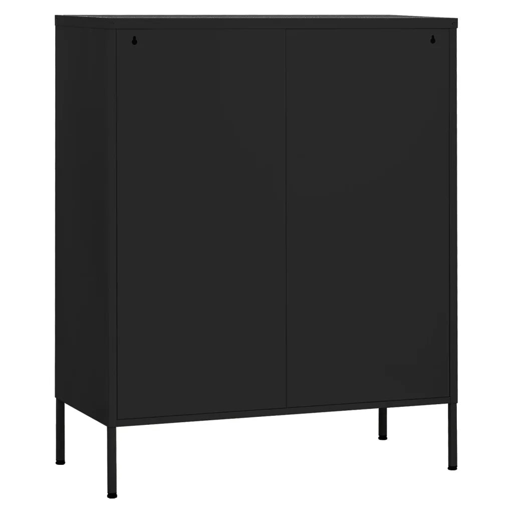 Armadietto Nero 80x35x101,5 cm in Acciaio cod mxl 50905