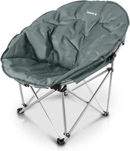 Sedia da Campeggio con Tasca per il Trasporto - Sedia da Campeggio Inclinabile - Sedia da Spiaggia Portatile - Blu Scuro