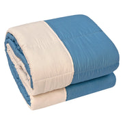 Trapunta Piumone Invernale DoubleFace 250gr Coperta Calda Letto Matrimoniale Made In Italy Azzurro