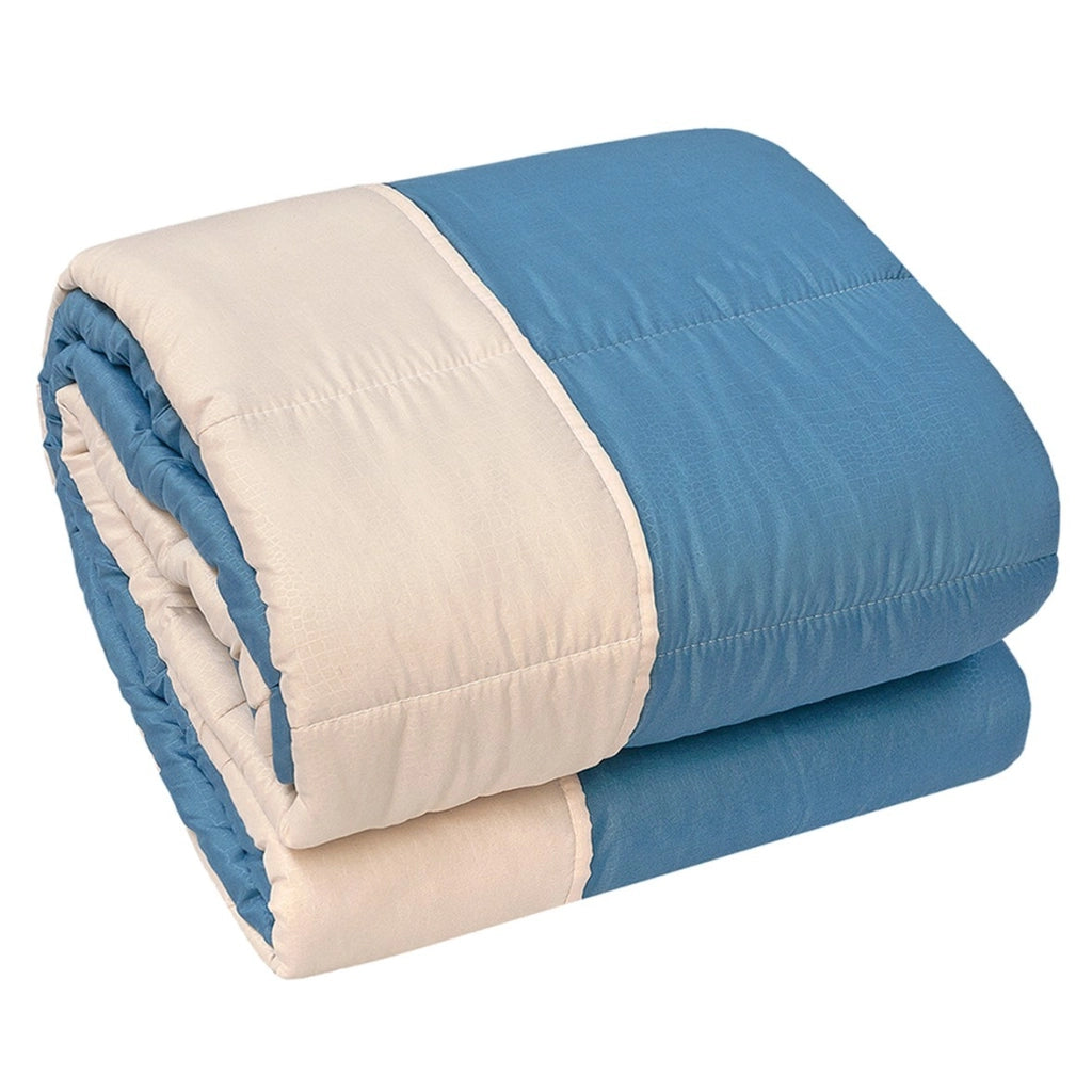 Trapunta Piumone Invernale DoubleFace 250gr Coperta Calda Letto Matrimoniale Made In Italy Azzurro