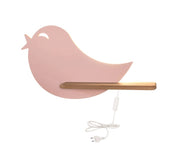 Applique Candellux BIRD rosa legno LED 4W 4000K con tasto