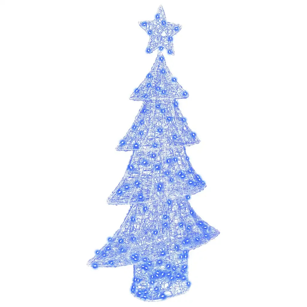 Albero di Natale con 160 LED Blu 150 cm Acrilico