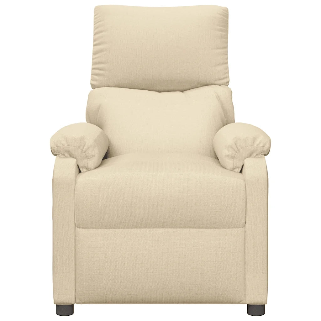 Poltrona Massaggiante Crema in Tessuto 322455