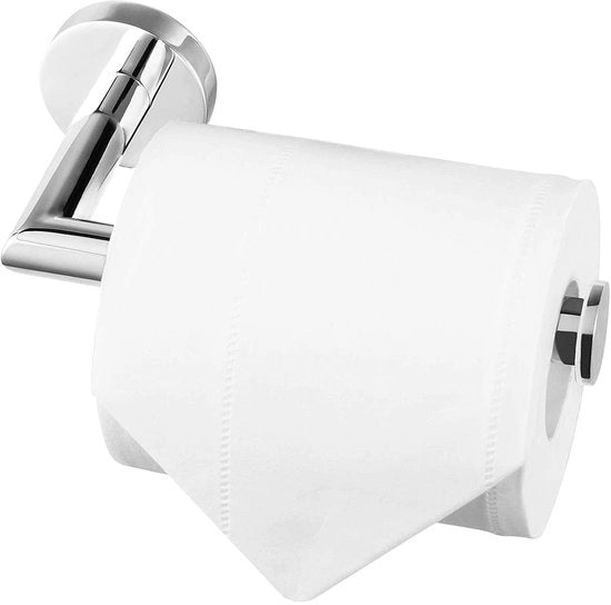 Sostegno per Cartucce WC, Sostegno per Cartucce WC in Acciaio Inox per Montaggio a Parete, Sostegno per Cartucce WC per Bagno e Cucina, Sostegno per Cartucce WC, Cromo