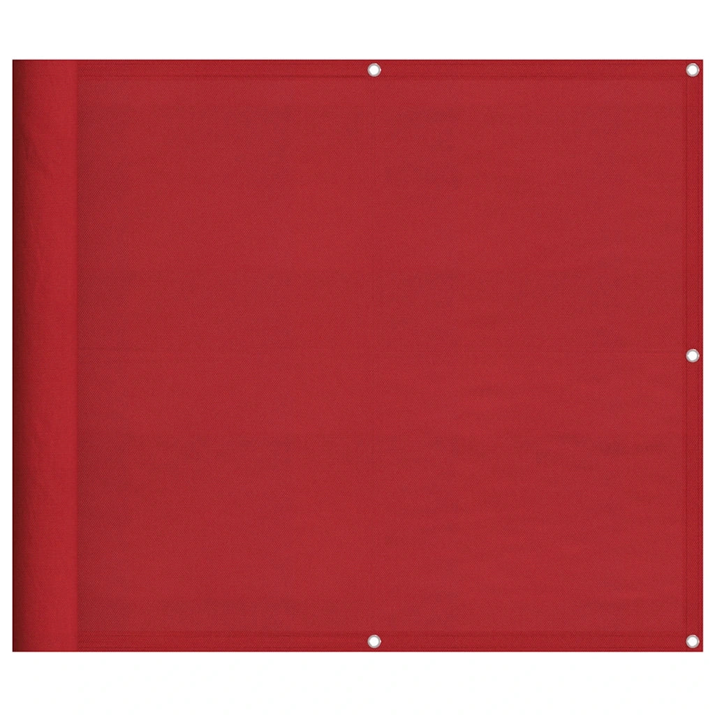 vidaXL Paravento da Balcone Rosso 90x800 cm 100% Poliestere Oxford