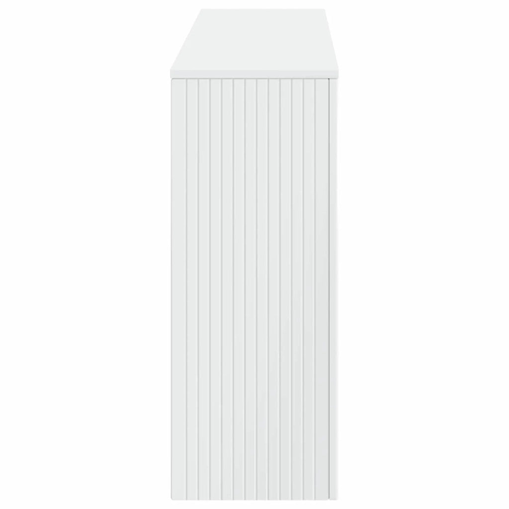 Tavolo consolle Rigato Bianco Lucido 155 x 29 x 74 cm