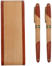 Set di Pennarelli in Palissandro 3 pezzi - Pennarelli in legno - Attrezzatura da ufficio - Sostenibile - Cassetto per pennarelli - 17 x 5,4 x 2,4 cm - Materiale per scrivere