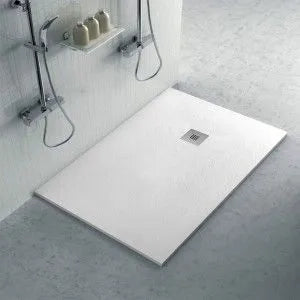 Piatto doccia 70x120 in resina su misura bianco effetto pietra Karen