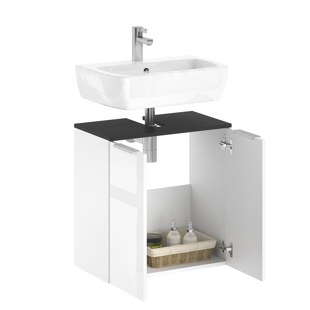 Vicco Mobile sottolavabo per bagno Bianco lucido 58 x 60 cm