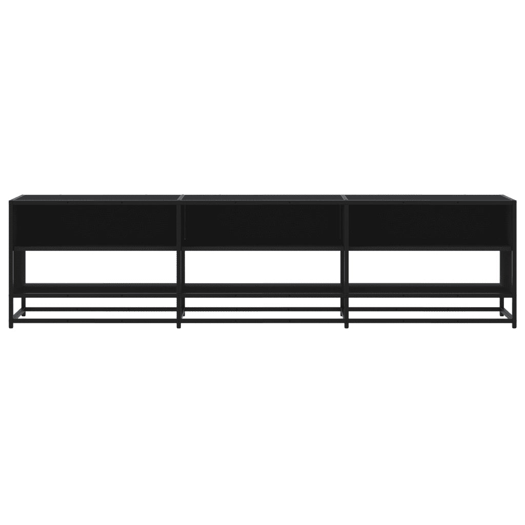 Mobile Porta TV Nero 180x40x46 cm in Legno Multistrato 3300805