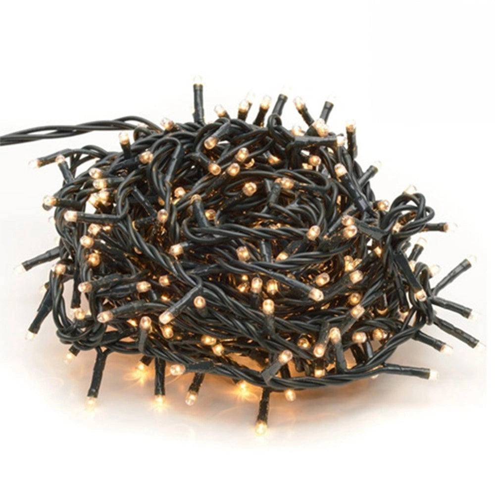Trade Shop - Catena Luminosa Mini Lucciole 180 Lampadine Bianche Luci Albero Natale Addobbi -