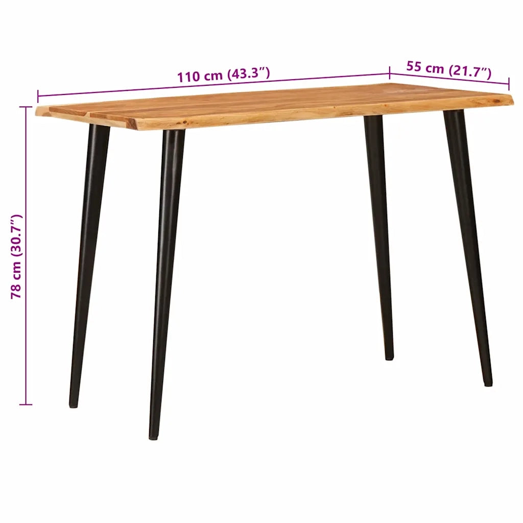 Tavoli da Pranzo | Tavolo da cucina Marrone e Nero 110 x 55 x 78 cm