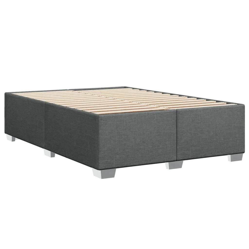 Giroletto senza Materasso Grigio Scuro 160x200 cm Tessuto