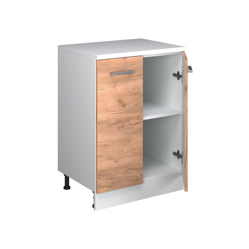 Mobile per mansarda Rion Rovere dorato/Bianco 60 x 83.8 cm senza inclinazione con 2 ante Vicco