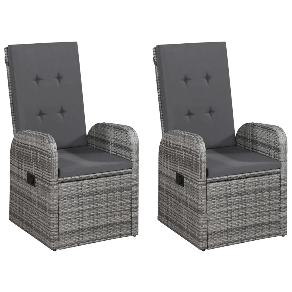 Set Mobili da Pranzo per Giardino 5 pz Grigio 3072148