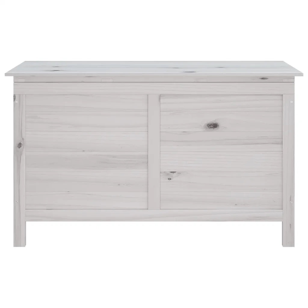 Contenitore Giardino Bianco 99x49,5x58,5cm Legno Massello Abete 364753
