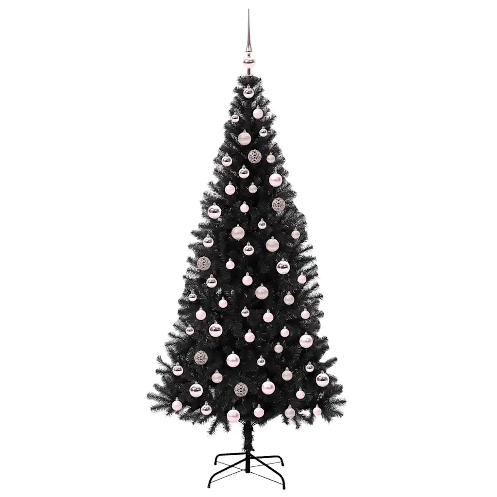 Albero di Natale con 300 LED con supporto Nero 210 cm PVC 3396489