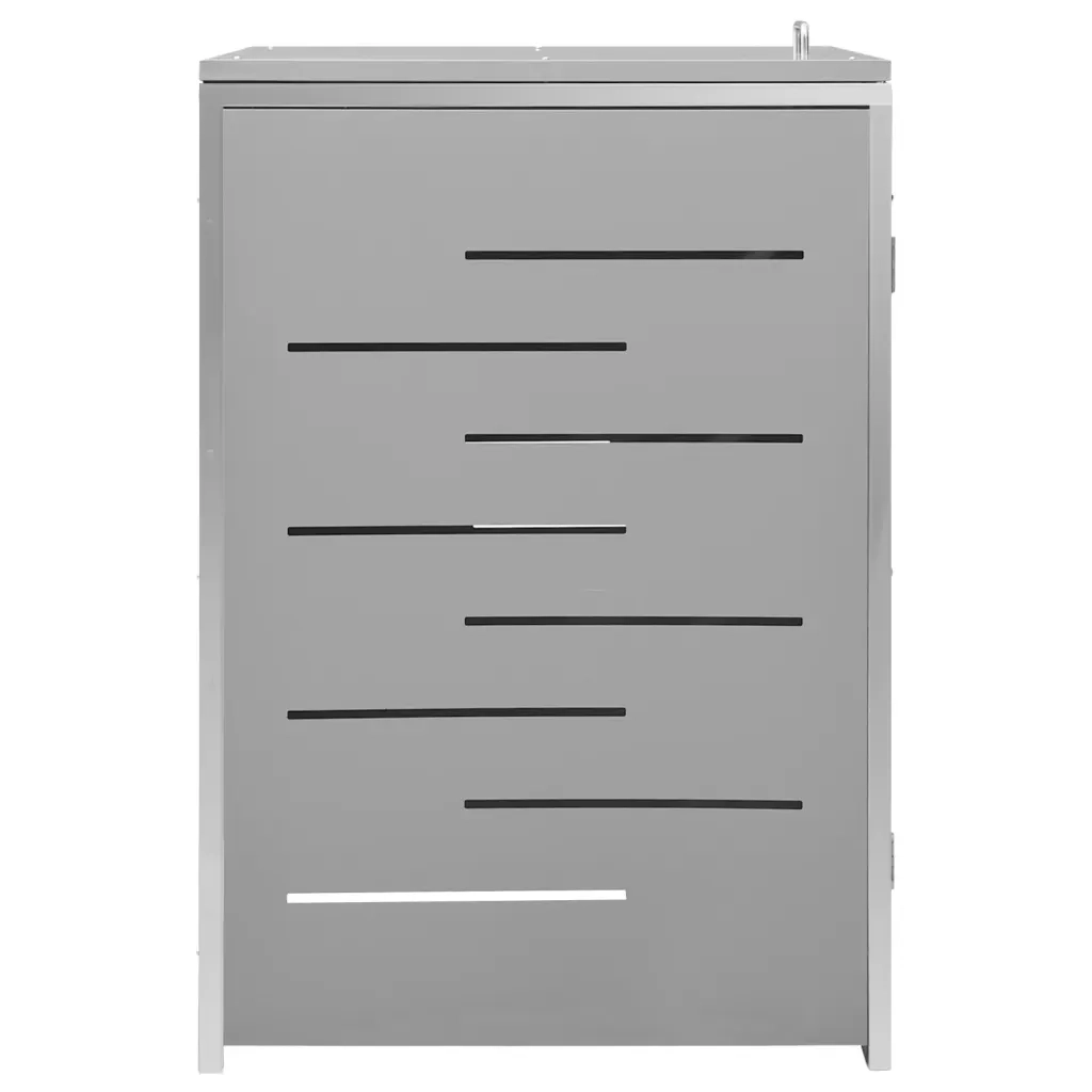 Copribidone per Spazzatura Singolo 69x77,5x112,5cm Acciaio Inox 149558
