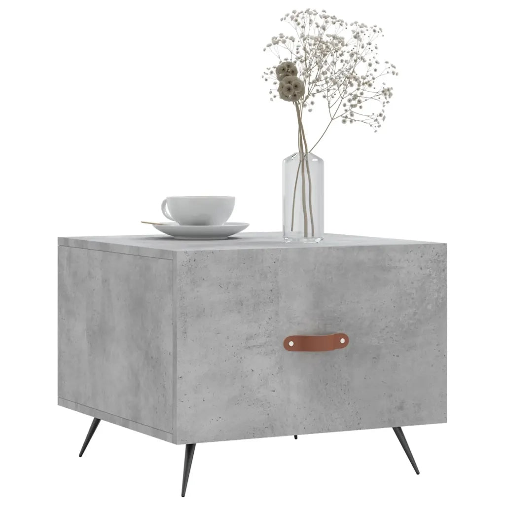 Tavolino salotto | Tavolino da caff¨¨ | Tavolino da Soggiorno Grigio Cemento 50x50x40 cm Legno Multistrato