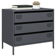 Credenza Antracite 68x39x58,5 cm in Acciaio Laminato a Freddo