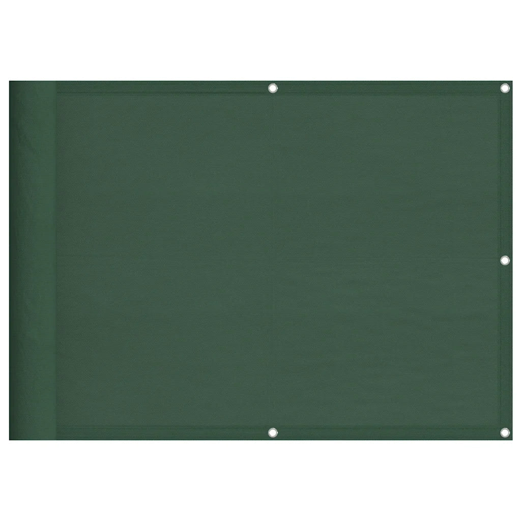 Paravento Balcone-Pannello per balcone Verde Scuro 75x1000 cm 100% Poliestere Oxford