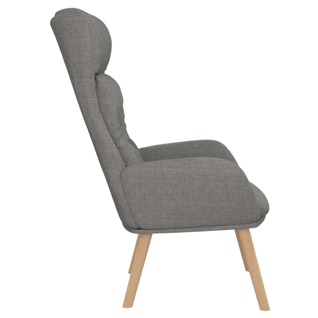 Poltrona Rilassante Grigio Chiaro in Tessuto 341290
