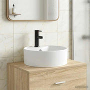 Lavabo da bagno Nero Opaco 40,5 x 40,5 x 15 cm Metallo 890233
