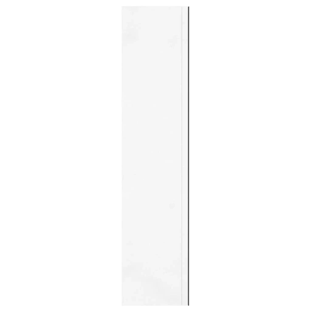 Mobiletto specchio da bagno 60 x 15 x 75cm bianco lucido MDF 02_0006708