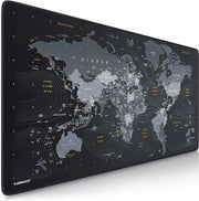 Muismat XXL per gaming con mappa del mondo, dimensioni 900 x 400mm