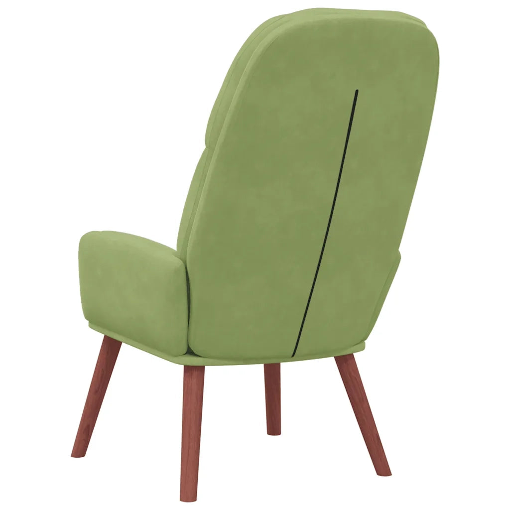 Sedia Relax Verde Chiaro in Velluto 4102613