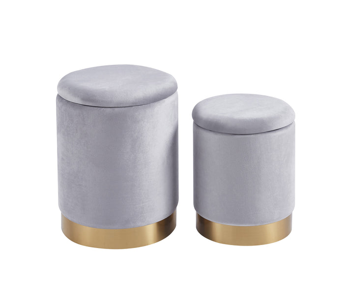 Pouf Contenitore a Forma di animale, Pouf Poggiapiedi imbottito con Gambe in Legno e Rivestimento .Sgabello per Bambini e Adulti per Camera Cameretta Salotto  - Grigio