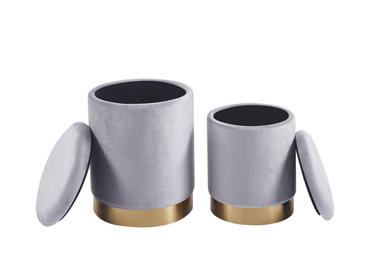 Pouf Contenitore a Forma di animale, Pouf Poggiapiedi imbottito con Gambe in Legno e Rivestimento .Sgabello per Bambini e Adulti per Camera Cameretta Salotto  - Grigio