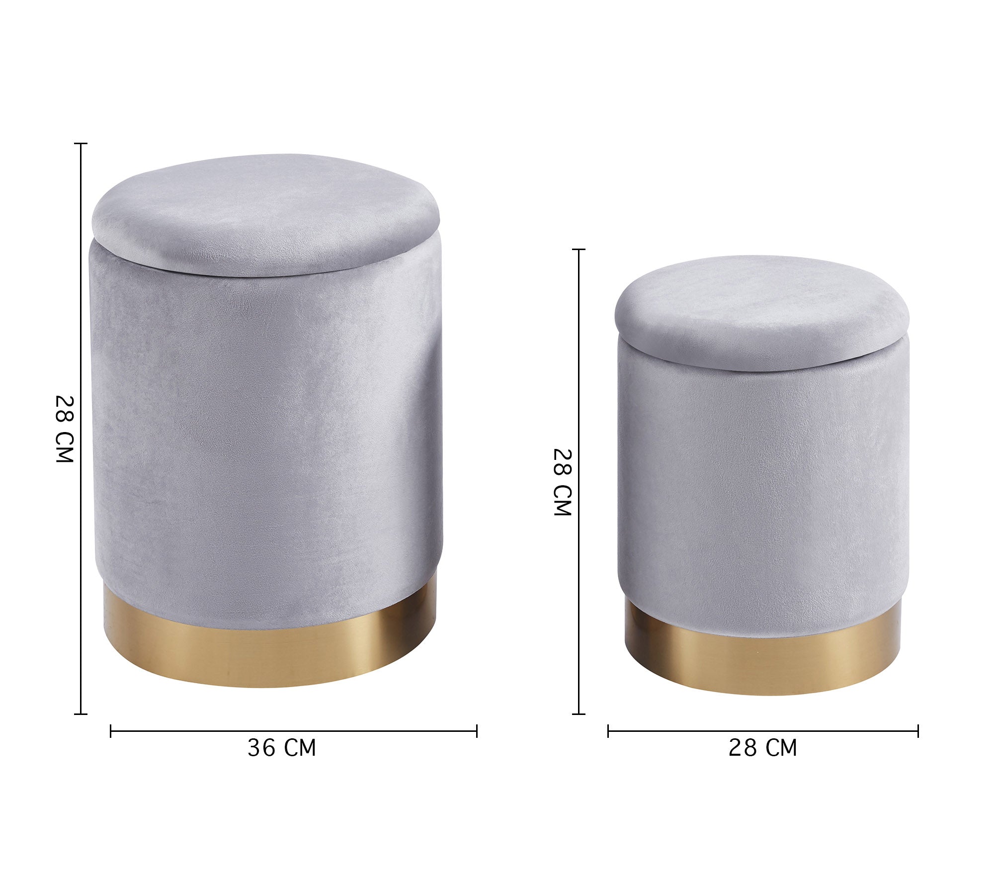 Pouf Contenitore a Forma di animale, Pouf Poggiapiedi imbottito con Gambe in Legno e Rivestimento .Sgabello per Bambini e Adulti per Camera Cameretta Salotto  - Grigio
