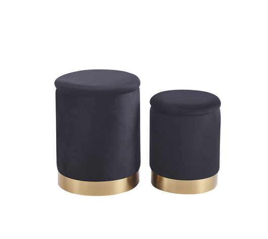 Pouf Contenitore a Forma di animale, Pouf Poggiapiedi imbottito con Gambe in Legno e Rivestimento .Sgabello per Bambini e Adulti per Camera Cameretta Salotto  - Nero