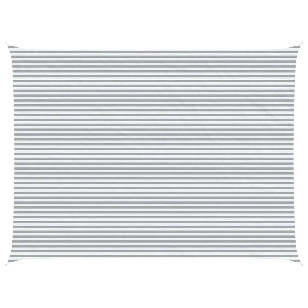 Vela Parasole | Telo Ombra | Vela da ombra solare Grigio chiaro e bianco 8 x 6 m