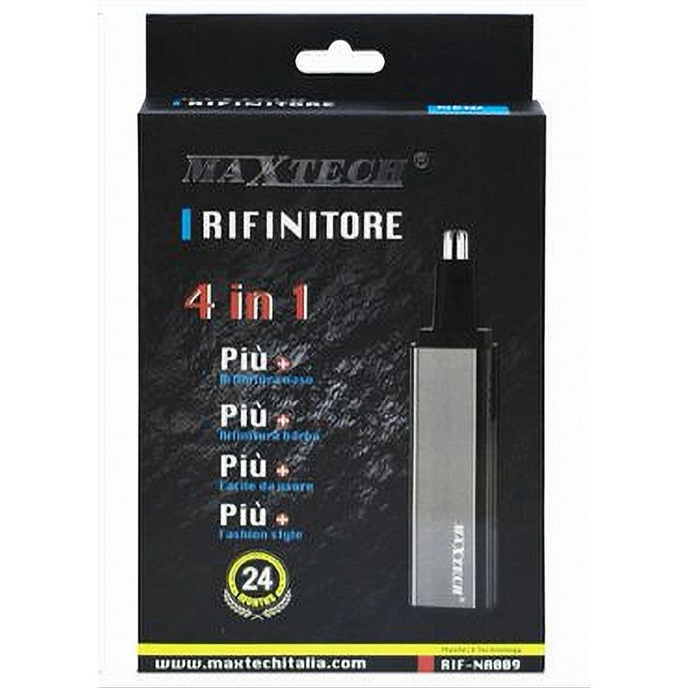 Trade Shop - Rasoio Rifinitore Trimmer Uomo 4x1 Per Peli Naso Orecchie Sopracciglia Rif-na009 -